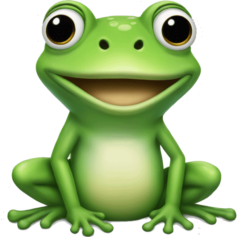 A frog emoji