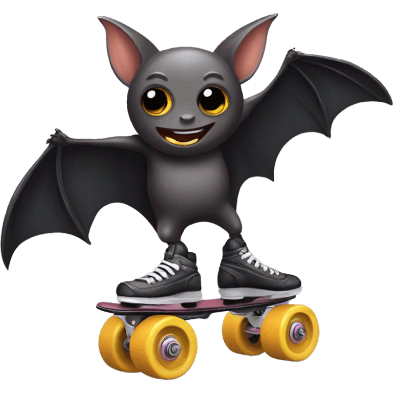 bat on rollerskates emoji