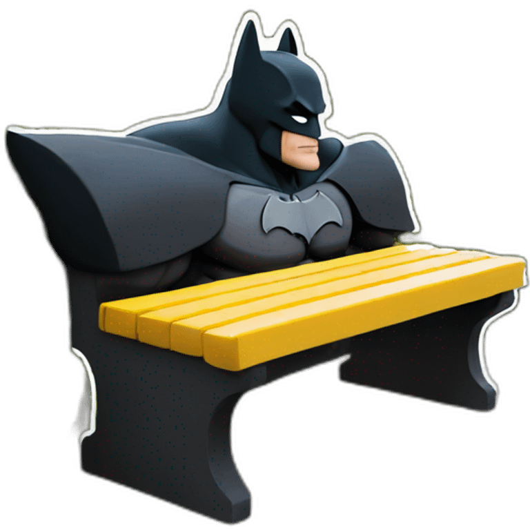 Batman bench emoji