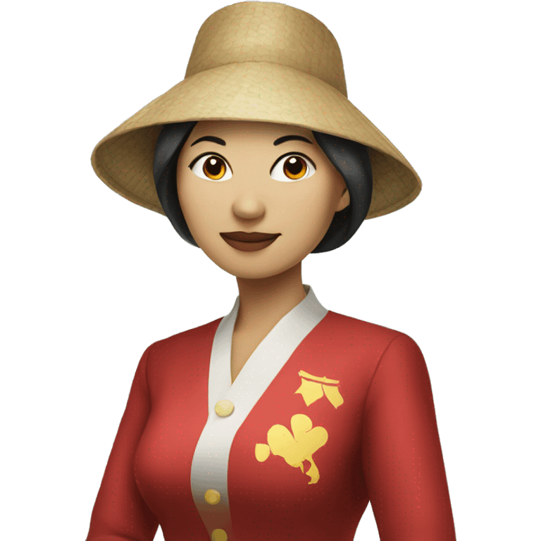 Vietnamese lady dealing blackjack emoji