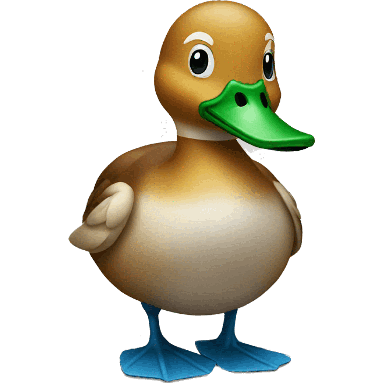 Duck that just got autocorrected emoji