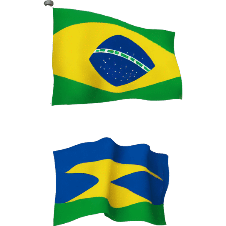 Brazil national flag + Ecuador national flag  emoji