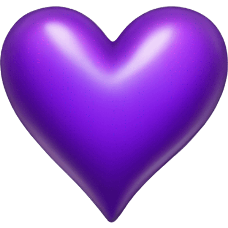 Shiny purple heart emoji