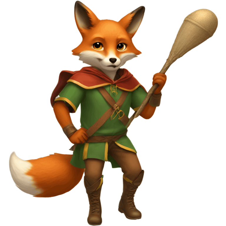 fox plays quidditch emoji