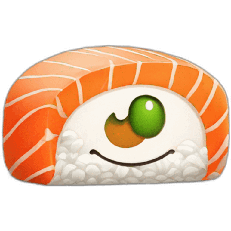 Very sad sushi emoji