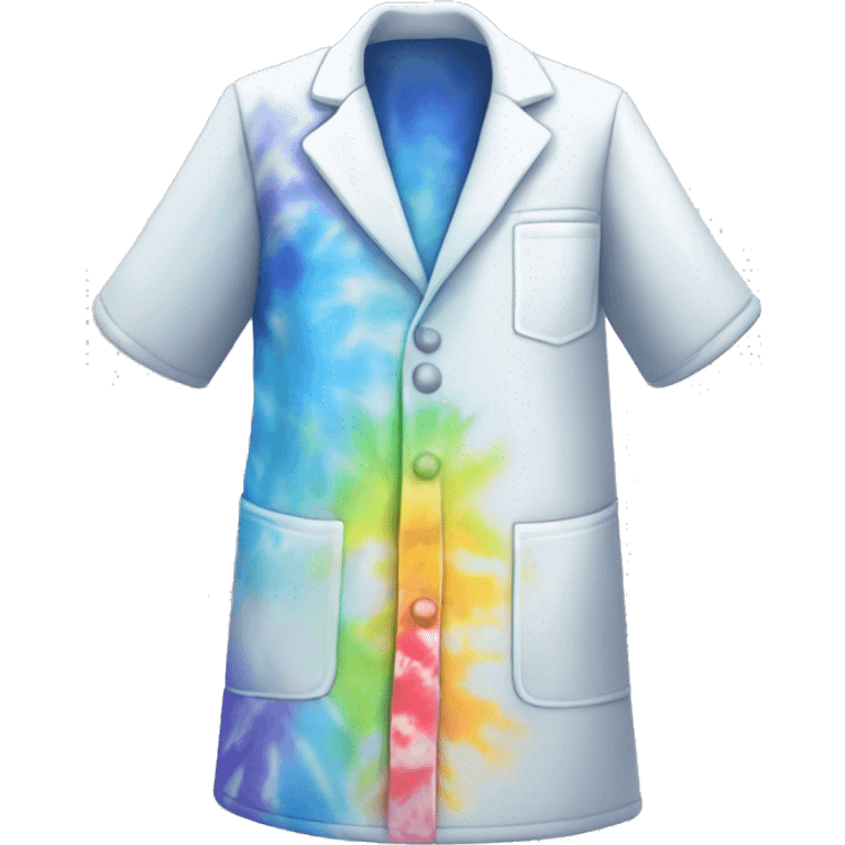 Tie dye labcoat emoji