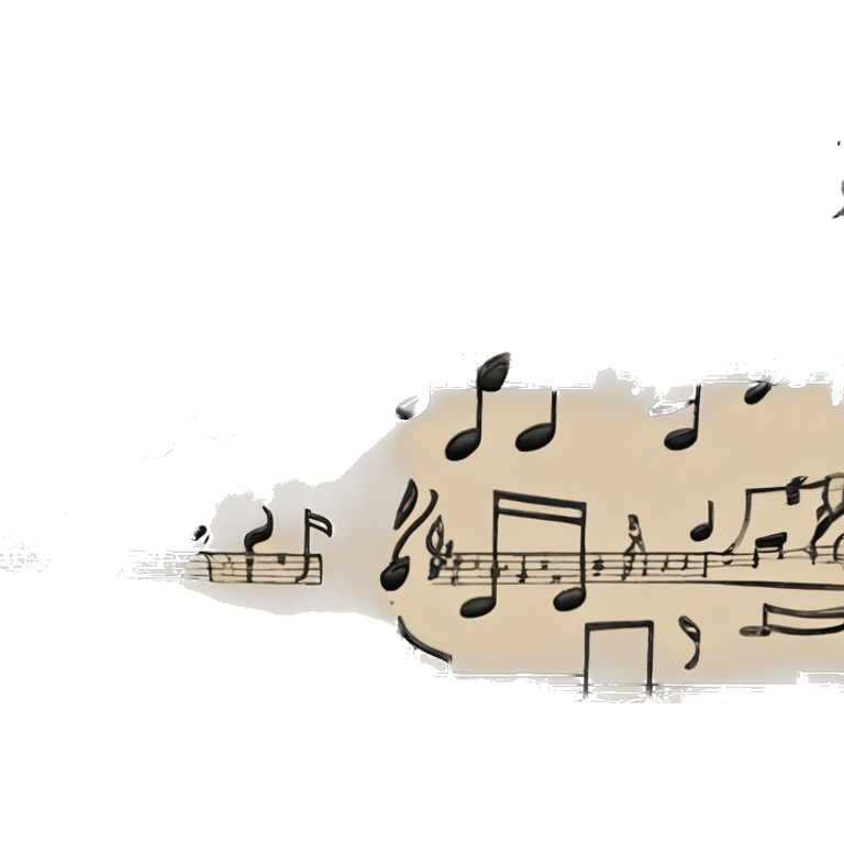 beige music notes  emoji