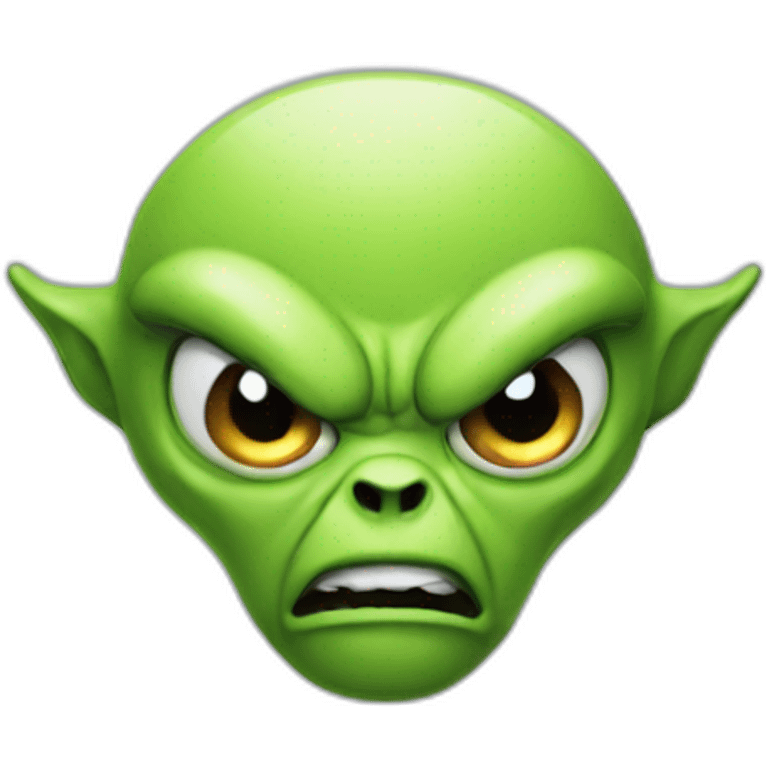 Alien angry  emoji