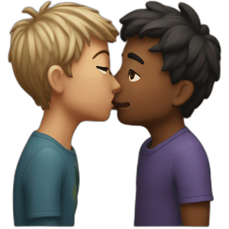 Kissing friend emoji