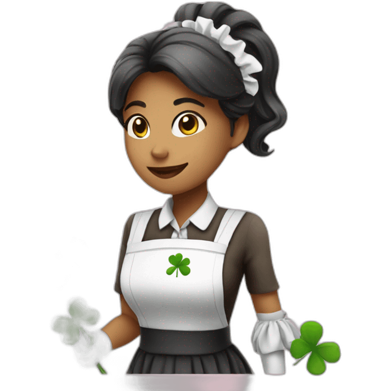 maid service with clover emoji