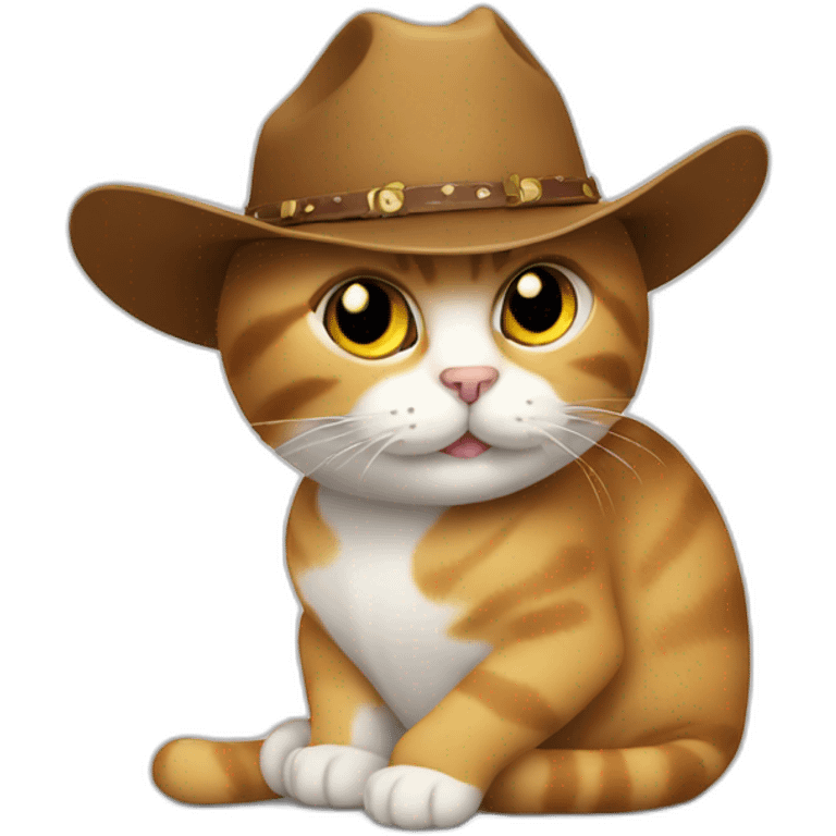 cat tipping a cowboy hat emoji