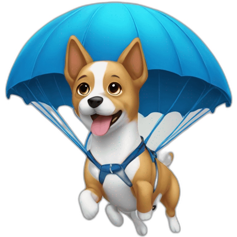 dog on parachute emoji