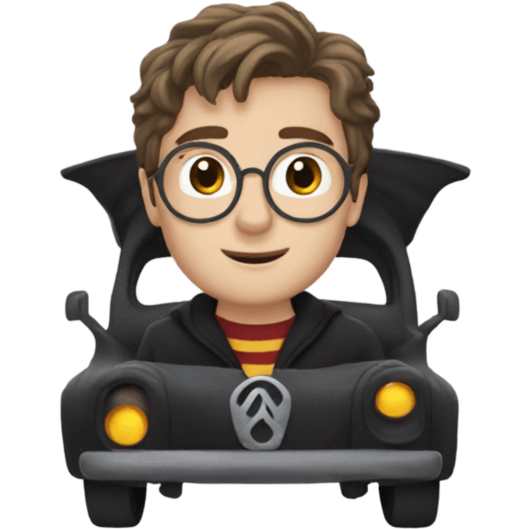 Harry Potter in car  emoji