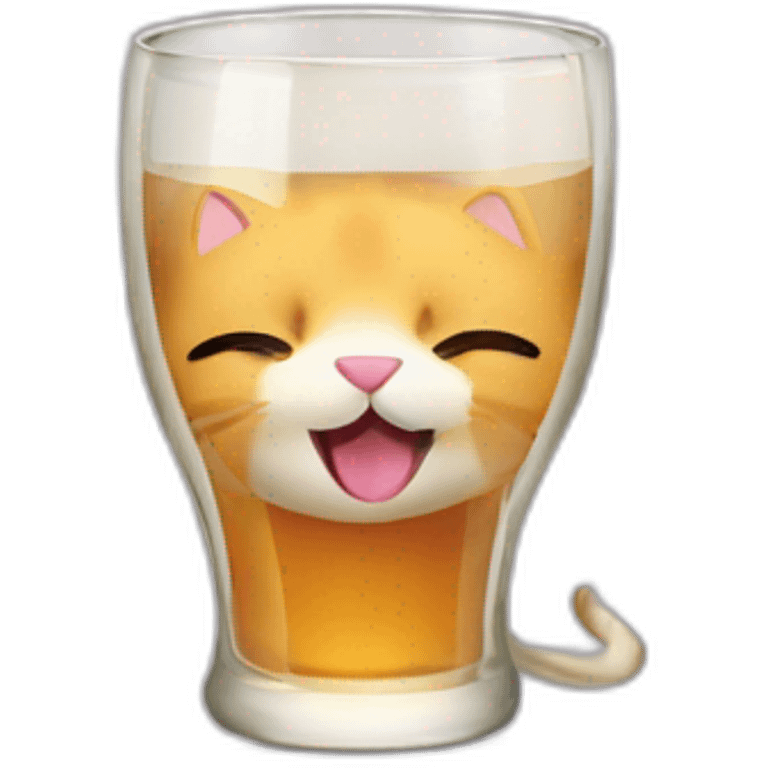 drinking cat emoji