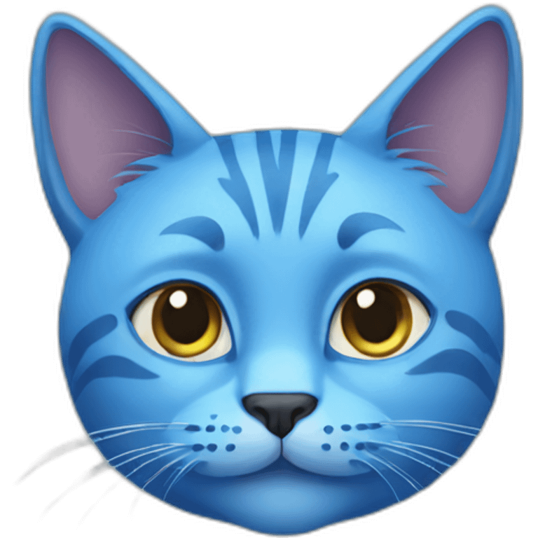 Blue cat emoji