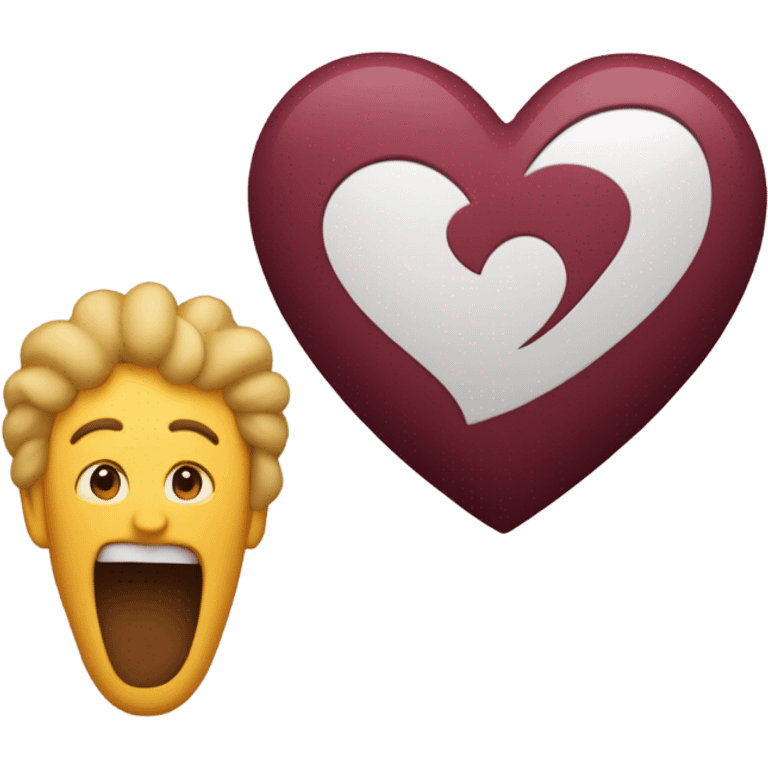 corazón de color bordo emoji