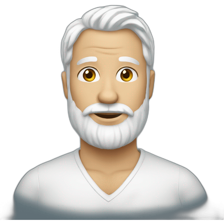 Barbe blanche emoji