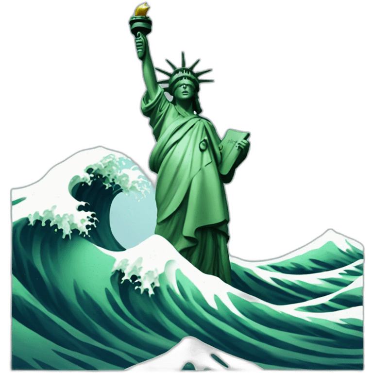 liberty wave emoji