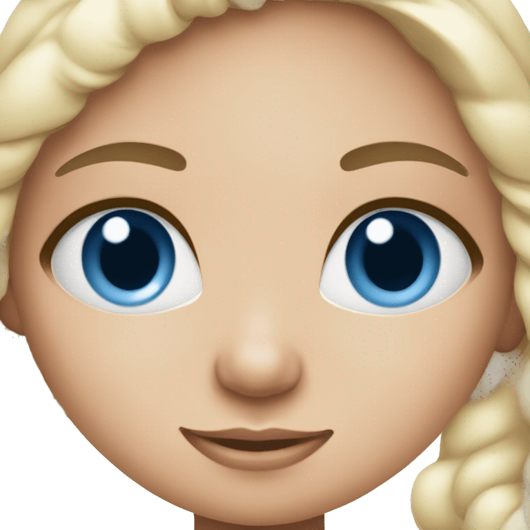 Girl with blue eyes and wearing pajamas  emoji