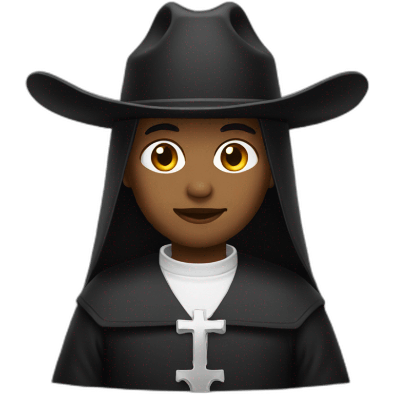 Cowboy nun male emoji