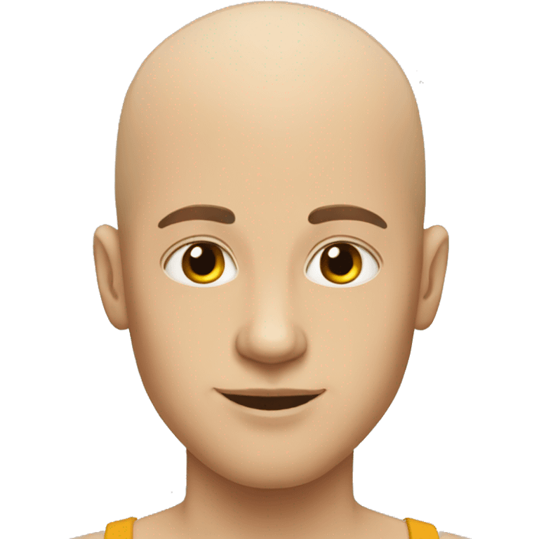 bald young guy skinny emoji