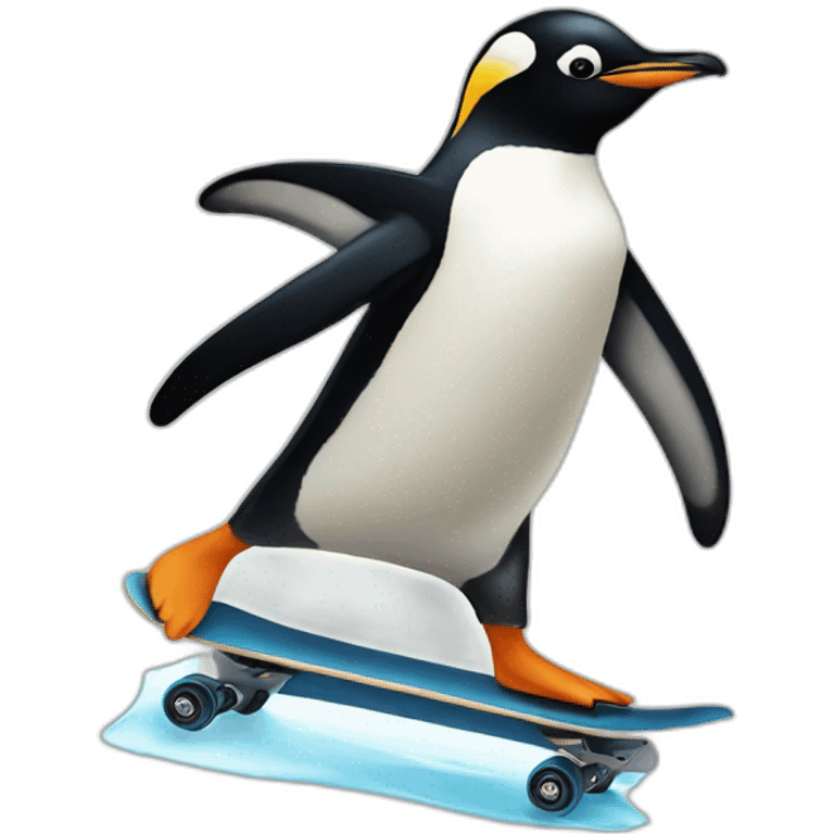 penguin skating emoji