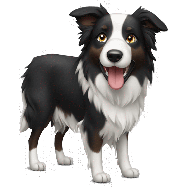 Border collie dog emoji