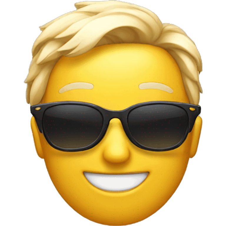 smiling emoji with sunglasses  emoji