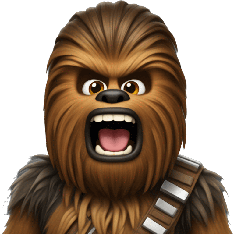 Chewbacca shocked emoji