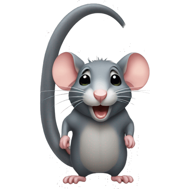 Rat on hook emoji