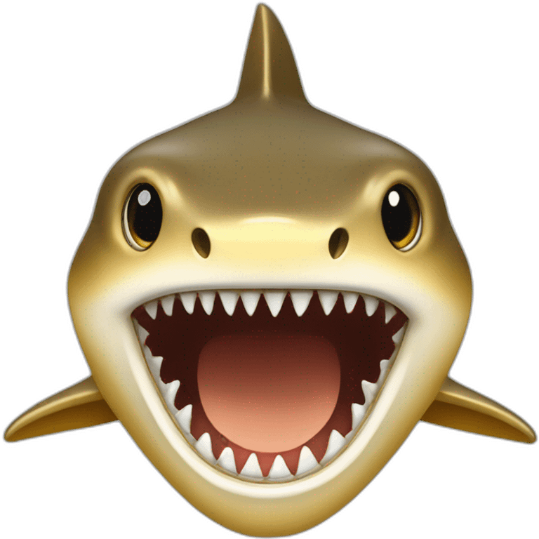 golden shark bite emoji