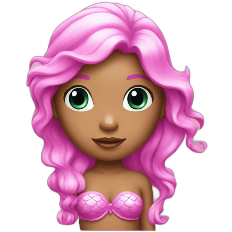 Mermaid pink emoji