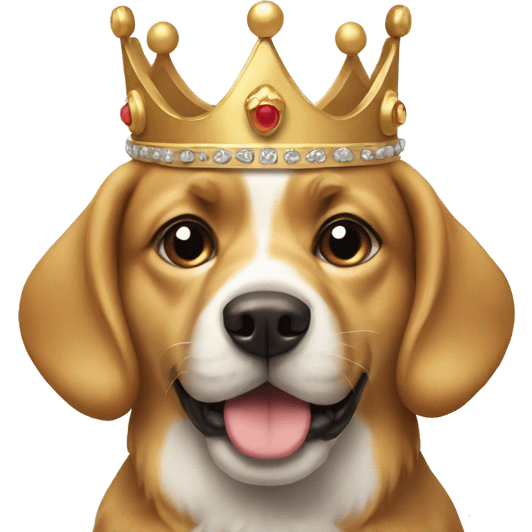 dog with crown emoji