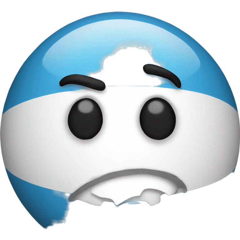 A laughing Uruguay countryball  emoji