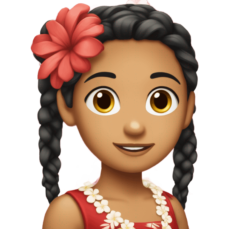 lilo Native Hawaiian girl emoji