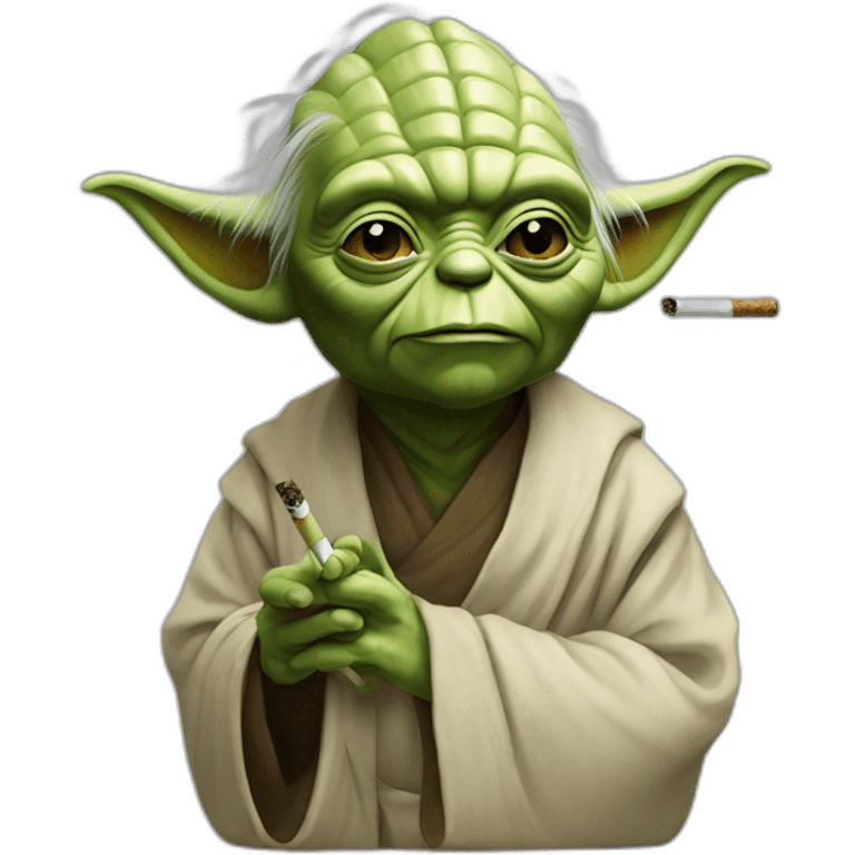 smoker yoda emoji