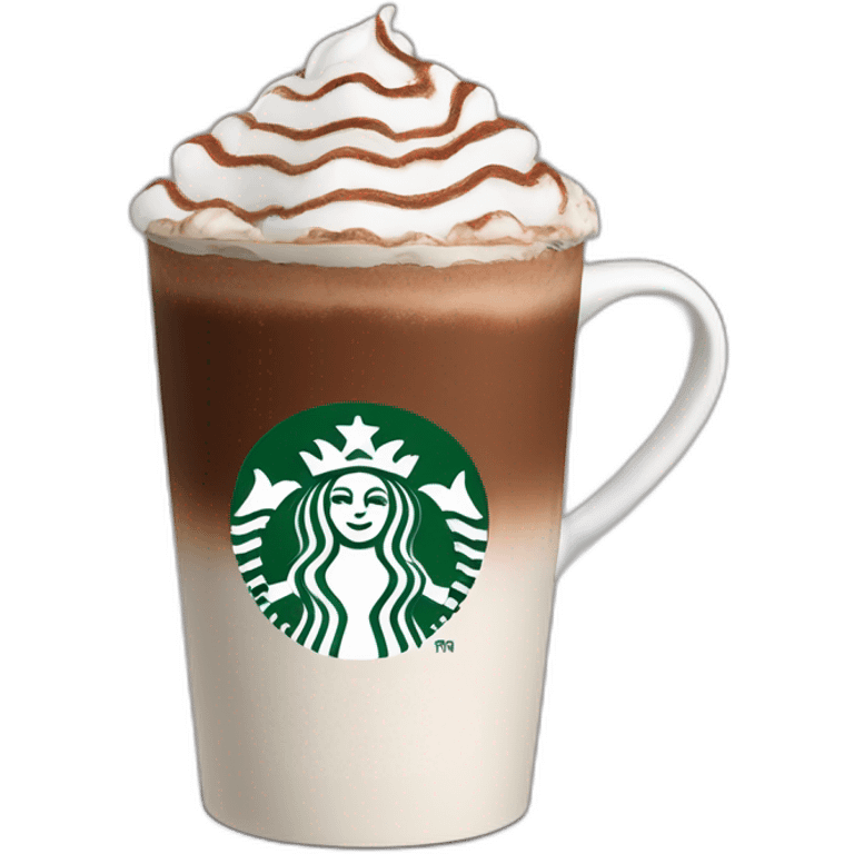 Starbucks hot chocolate emoji