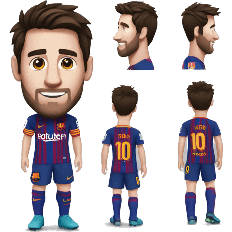 fc Barcelona messi emoji