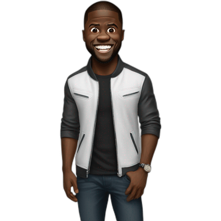 kevin hart serious real laughing emoji