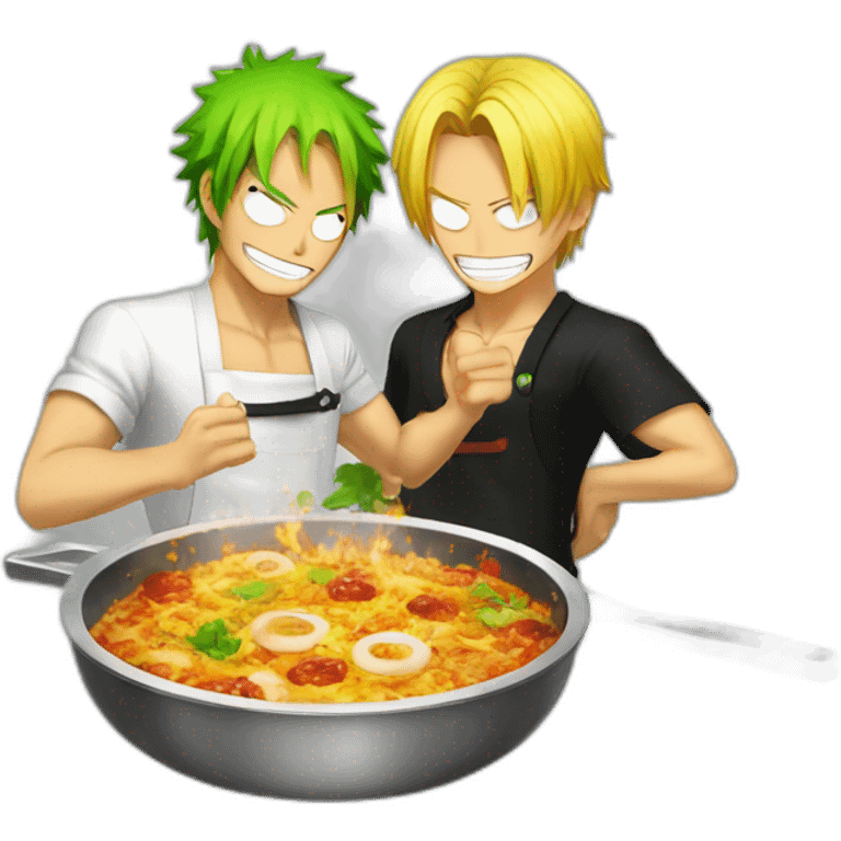 Zoro and sanji cook emoji