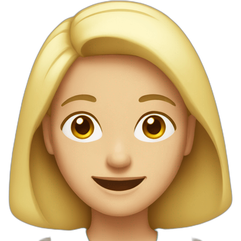 Woman smiling emoji