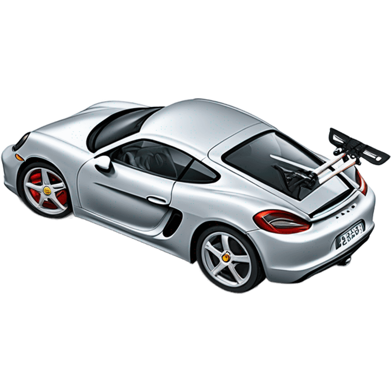 Porsche Cayman mit Skiträger emoji