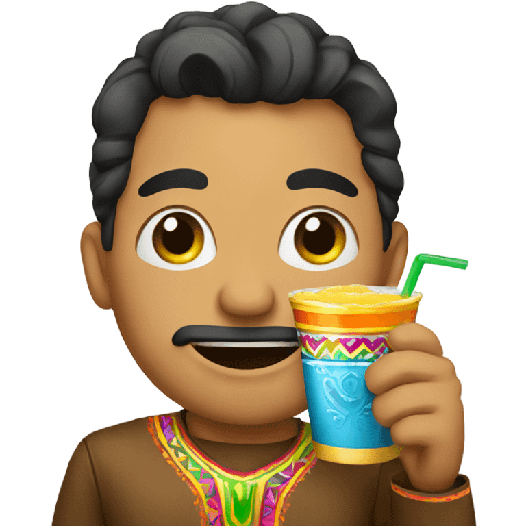 mexican with drink  emoji