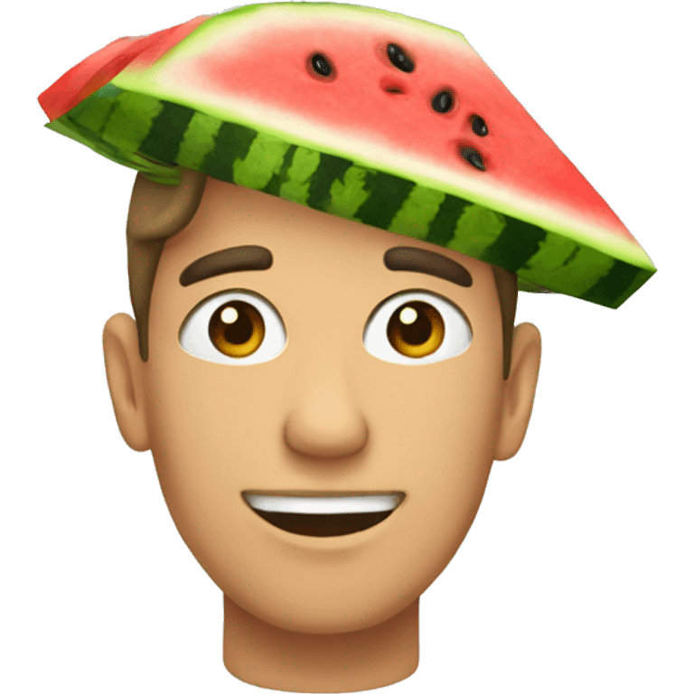 Watermelon hat emoji