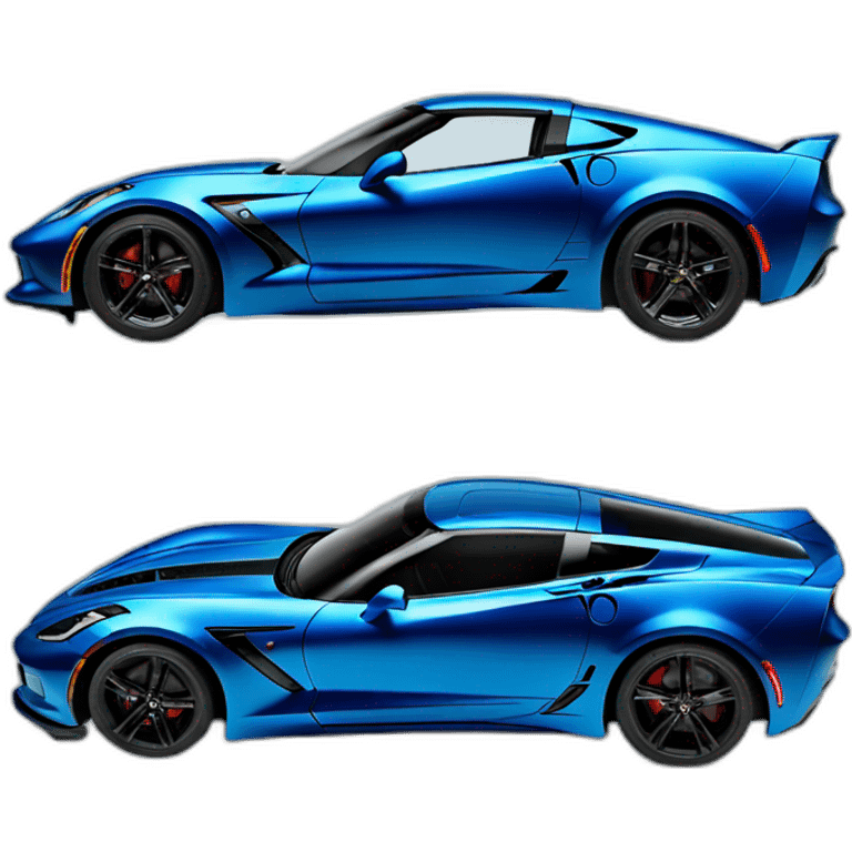 Blue Corvette C 7 emoji