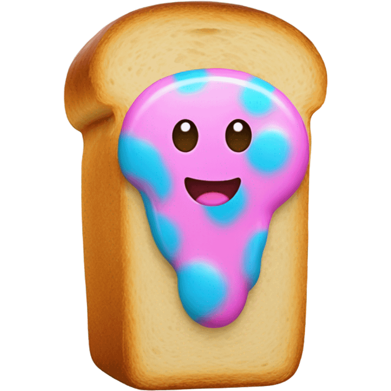 Bread bubblegum emoji