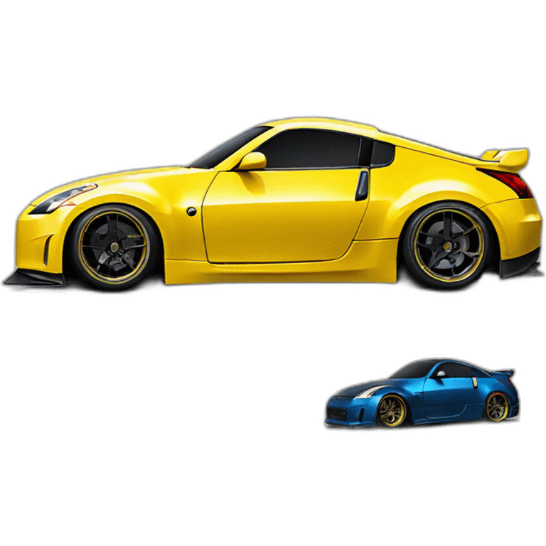 350z drift tuning yellow emoji