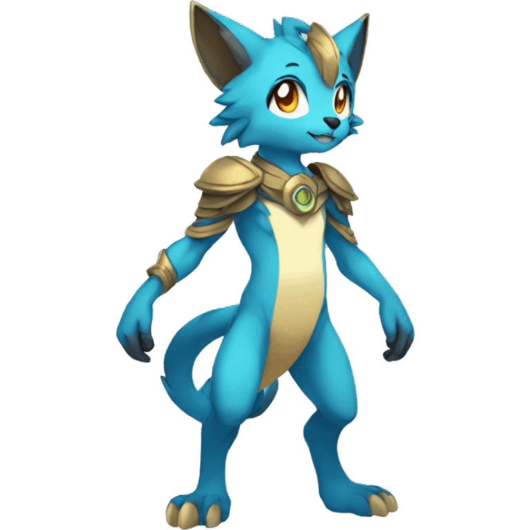 Anthro Sona Fakemon Full Body emoji