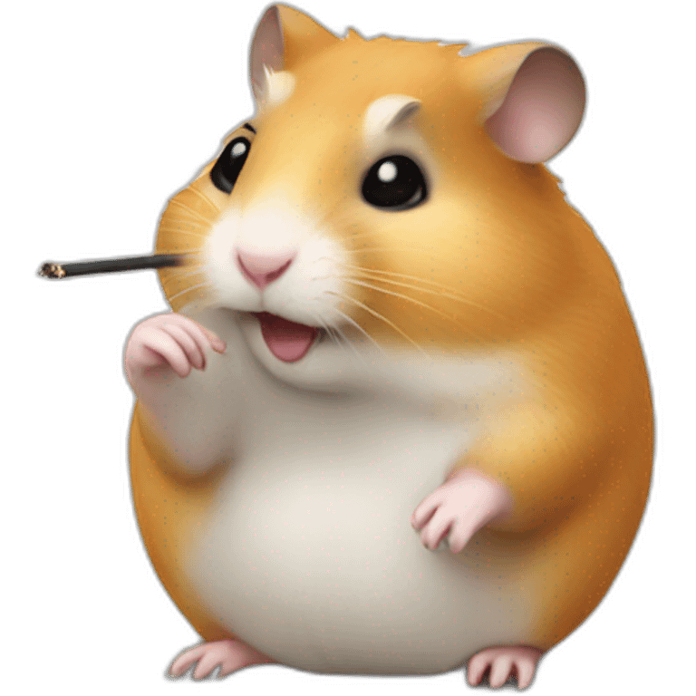 smoking hamster emoji