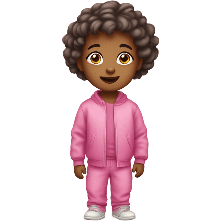 Pink toddler emoji